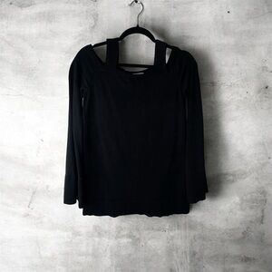 Michael Kors Black Long Sleeve Top